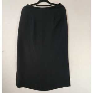 Dressbarn Maxi Skirt 28" Waist Black Polyester